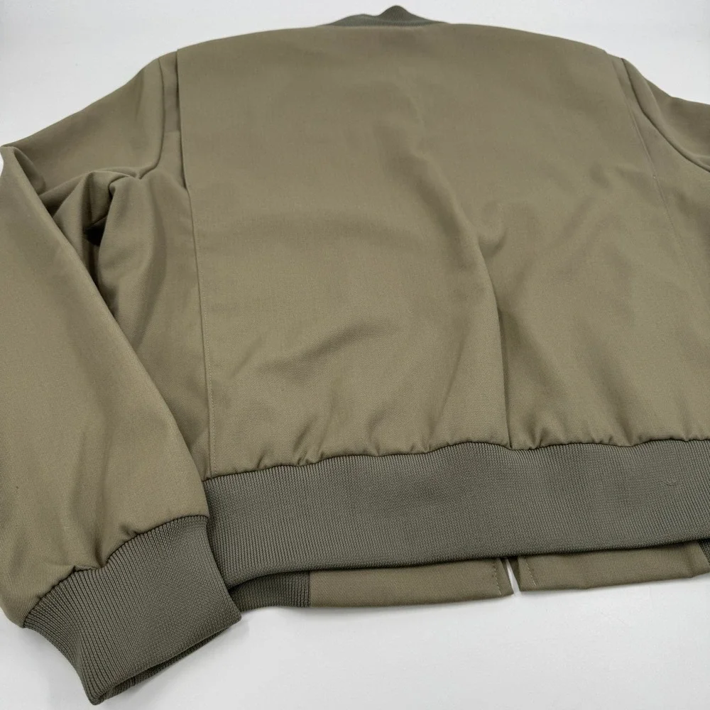 Military Equipment Corp USMC Bomber Jacket Mens 40R Olive Wool Blend Epaulets